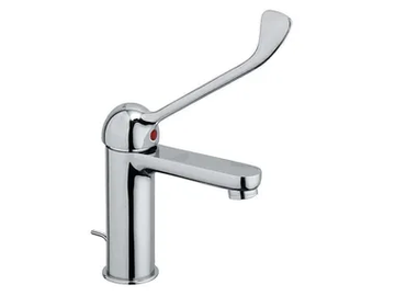 MOCCA 60064 - 1 hole washbasin mixer with pop up waste by Rubinetterie Frattini - view 2